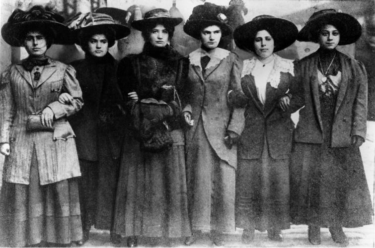 Six Shirtwaist Strike women 1909